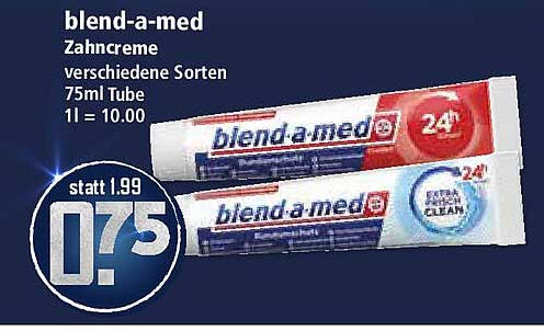 blend-a-med Zahnpasta verschiedene Sorten 75ml Tube