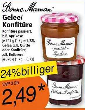 Bonne Maman Gelee/Konfitüre 345 g oder 370 g
