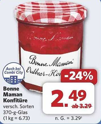 Bonne Maman Konfitüre 370-g-Glas - Jetzt 24% günstiger!