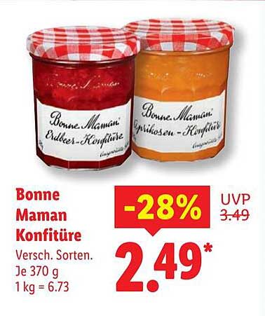 Bonne Maman Konfitüre - Verschiedene Sorten