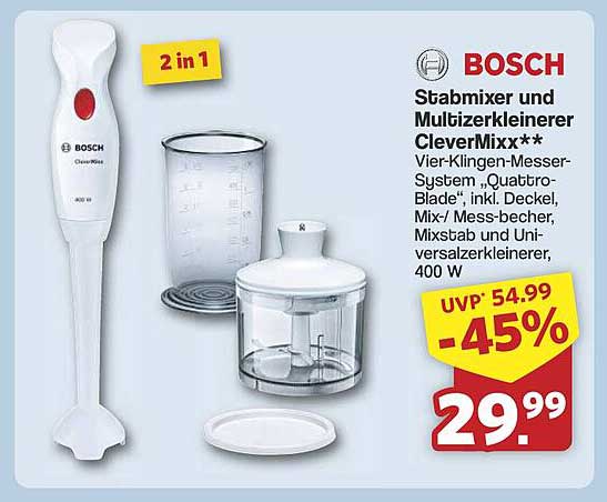 BOSCH Stabmixer und Multizerkleinerer CleverMixx**