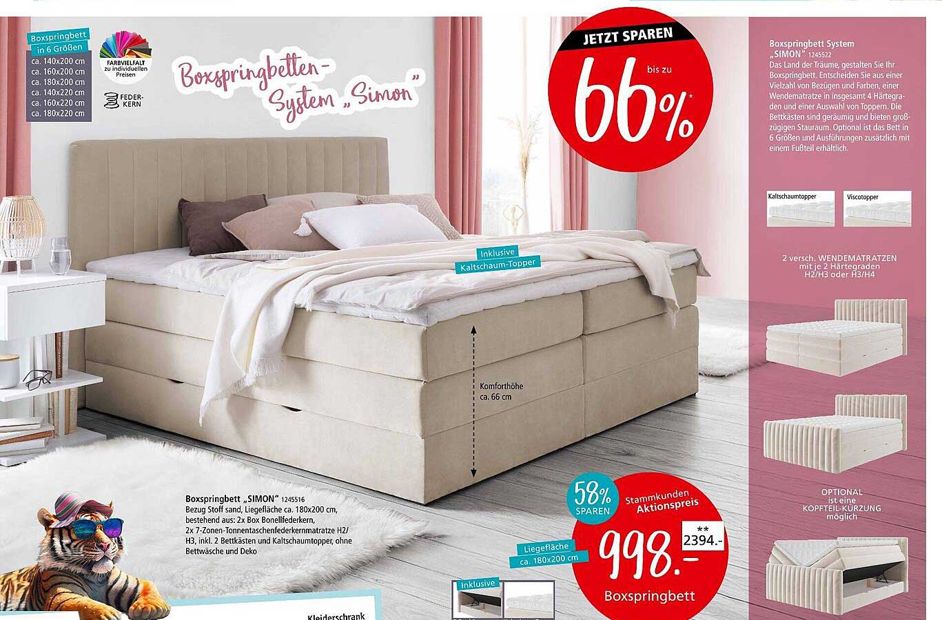 Boxspringbett-System "Simon"