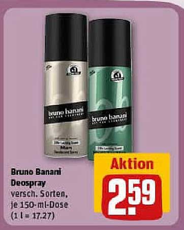 Bruno Banani Deospray - verschiedene Sorten