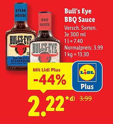 Bull's Eye BBQ Sauce - Verschiedene Sorten