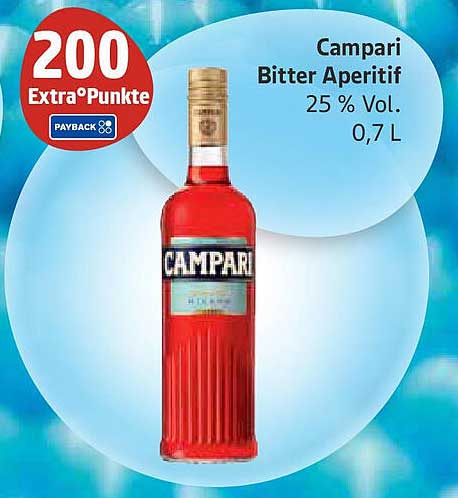 Campari Bitter Aperitif 0,7 L - 25 % Vol.