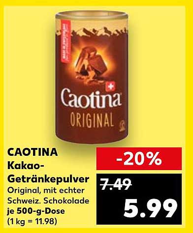 CAOTINA Kakao-Getränkepulver 500 g