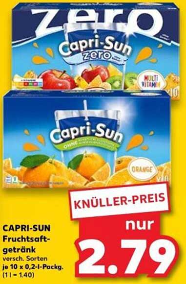 CAPRI-SUN Fruchtgetränk - Knüller-Preis nur 2,79