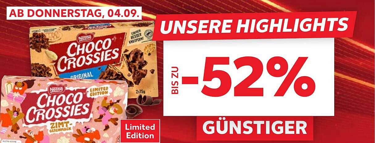 Choco Crossies von Nestlé – Original und limitierte Edition