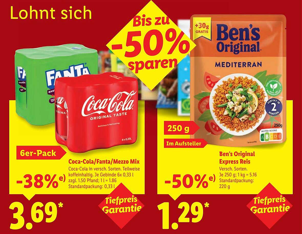 Coca-Cola/Fanta/Mezzo Mix 6er-Pack