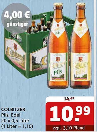 COLBITZER Pils, Edel 20 x 0,5 Liter