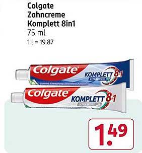 Colgate Zahnpasta Komplett 8in1 - 75 ml