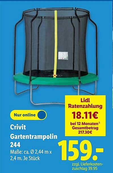 Crivit Gartentrampolin 244