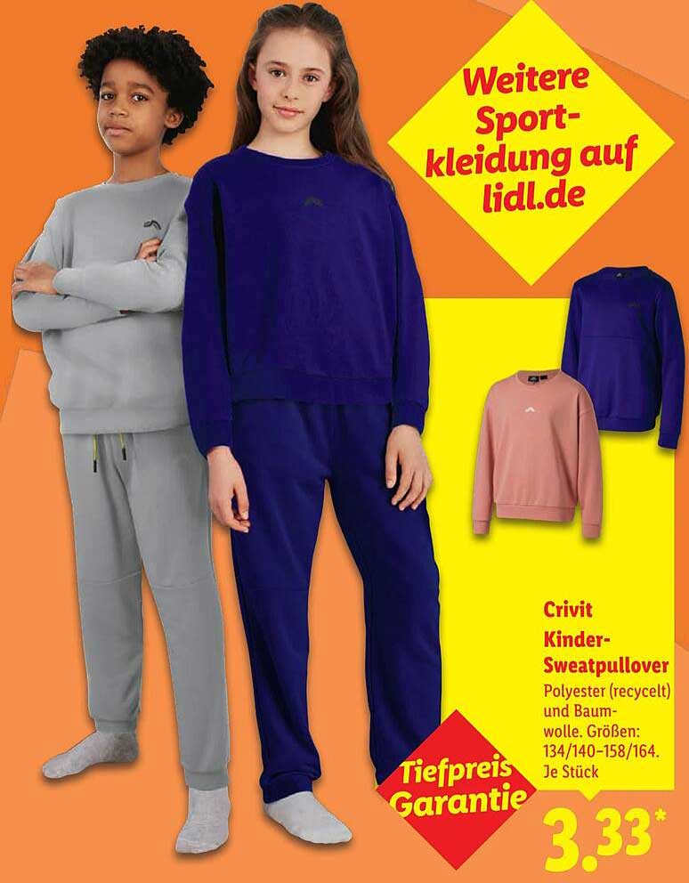 Crivit Kinder-Sweatpullover
