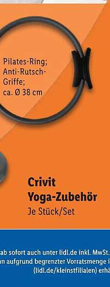 Crivit Pilates-Ring mit Anti-Rutsch-Griffen, Ø 38 cm
