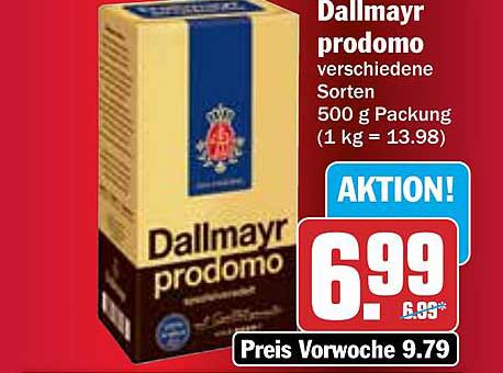 Dallmayr Prodomo verschiedene Sorten 500 g Packung