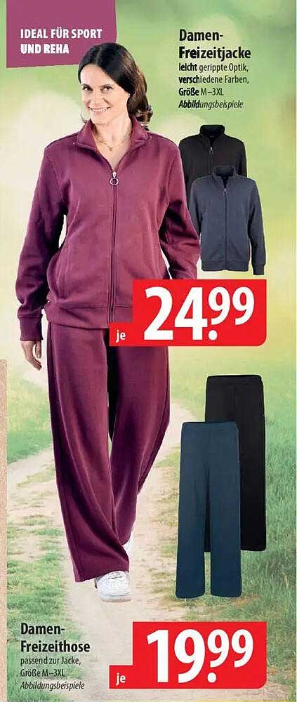 Damen-Freizeitjacke und Damen-Freizeit-hose