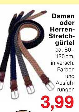 Damen oder Herren-Stretchgürtel