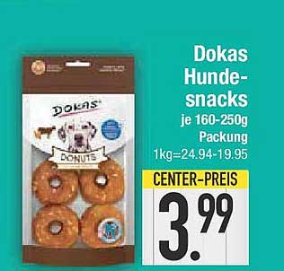 Dokas Hundesnacks je 160-250g Packung