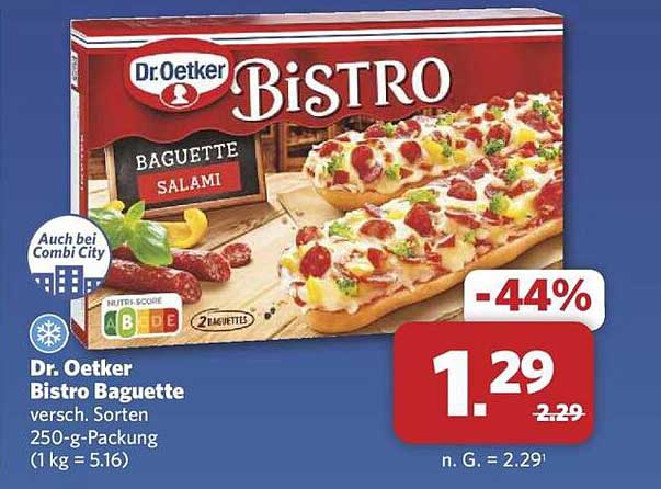 Dr. Oetker Bistro Baguette - Salami 250-g-Packung
