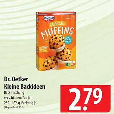 Dr. Oetker Kleine Backideen Backmischung verschiedene Sorten 280–462-g-Packung je