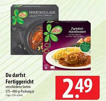 Du darfst Fertiggericht verschiedene Sorten 375–480-g-Packung je