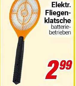 Elektr. Fliegenklatsche batteriebetrieben