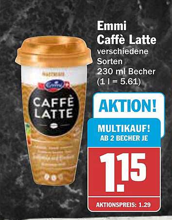 Emmi Caffè Latte verschiedene Sorten 230 ml Becher