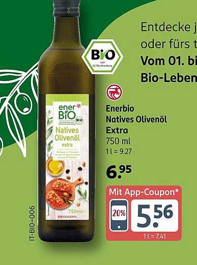 Enerbio Natives Olivenöl Extra 750 ml