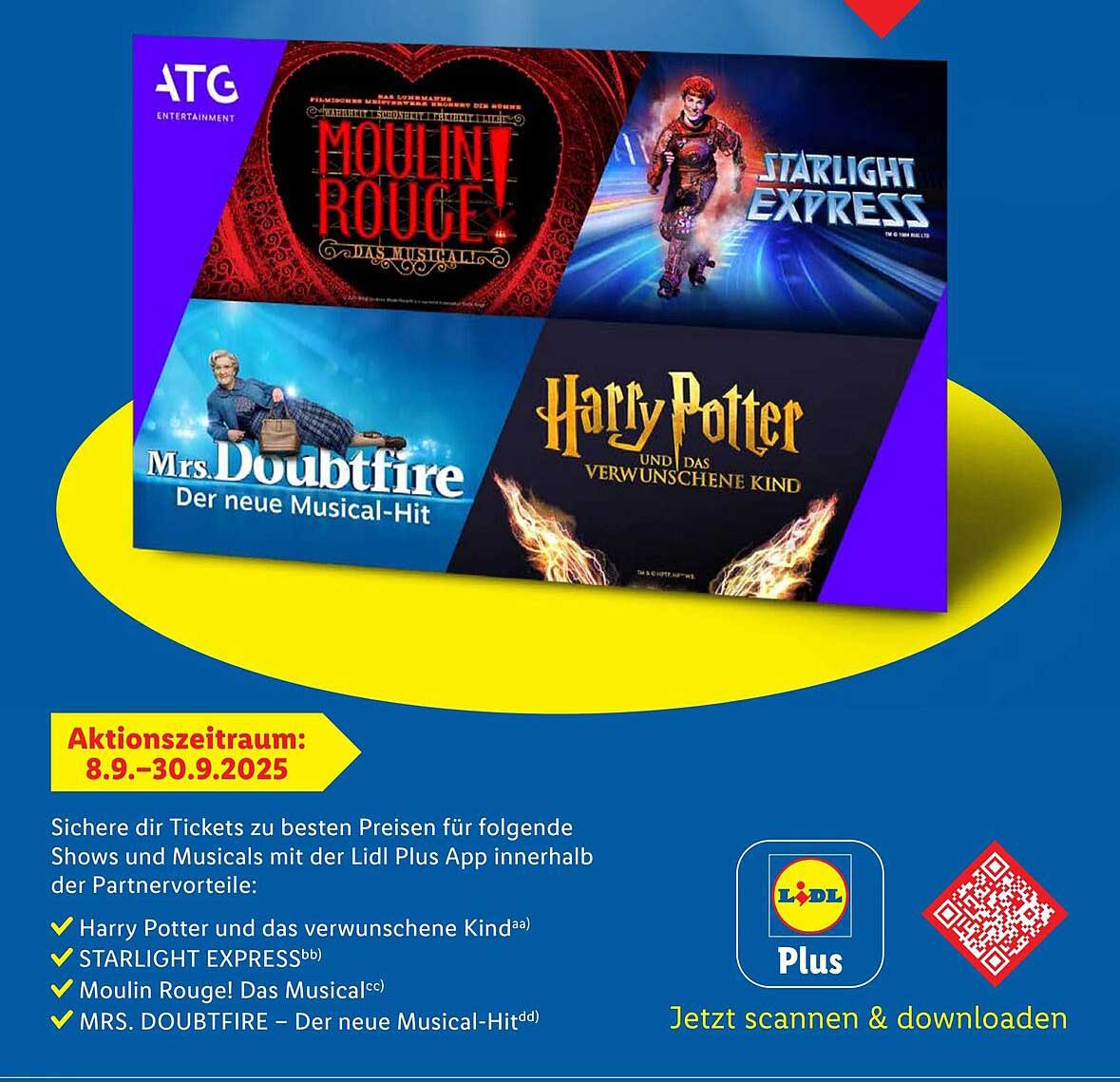 Erlebe die faszinierende Welt der Musicals mit Lidl Plus!