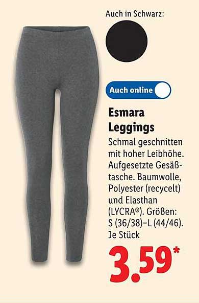 Esmara Leggings - Schmal geschnitten mit hoher Leibhöhe