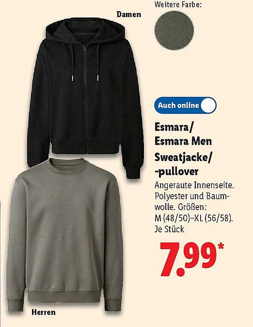 Esmara/Esmara Men Sweatjacke/-pullover