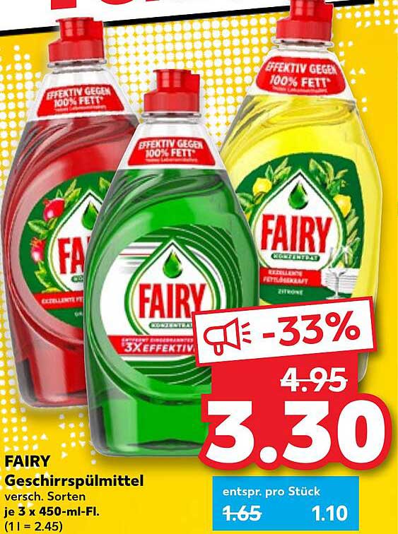 FAIRY Geschirrspülmittel - versch. Sorten
