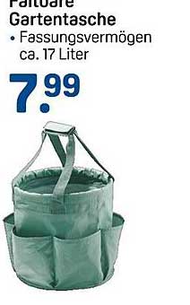 Faltbare Gartentasche - Fassungsvermögen ca. 17 Liter