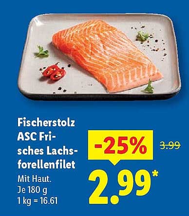 Fischerstolz ASC Frisches Lachsforellenfilet -25%