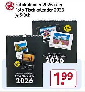 Fotokalender 2026 oder Foto-Tischkalender 2026 je Stück