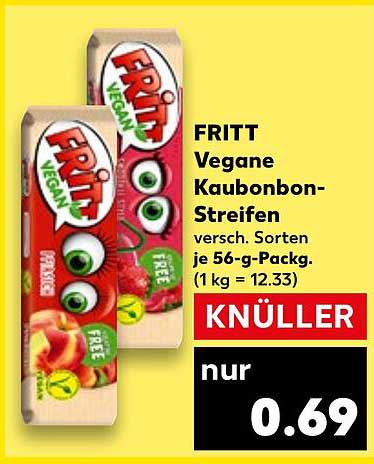FRITT Vegane Kaubonbon-Streifen