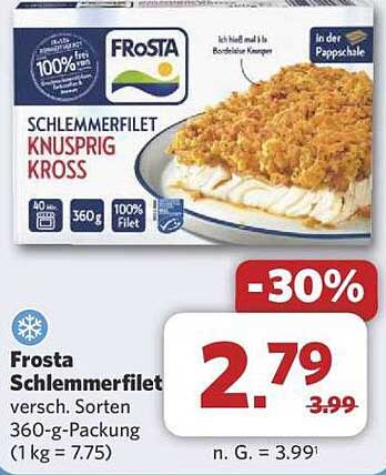 Frosta Schlemmerfilet knusprig kross 360-g-Packung