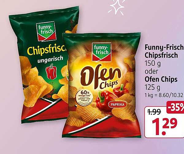Funny-Frisch Chipsfrisch oder Ofen Chips
