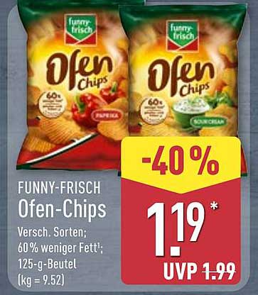 FUNNY-FRISCH Ofen-Chips 125 g Beutel