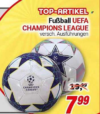 Fußball UEFA CHAMPIONS LEAGUE - verschiedene Ausführungen