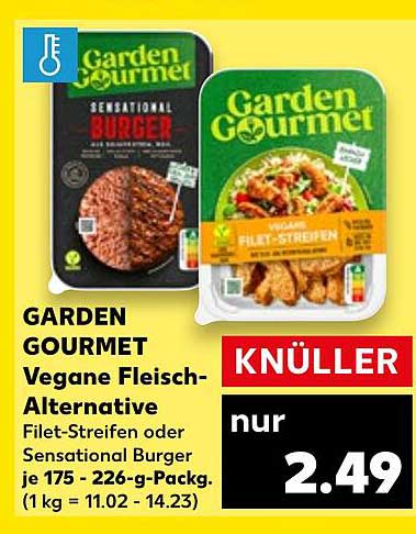 GARDEN GOURMET Vegane Fleisch-Alternative - Filet-Streifen oder Sensational Burger