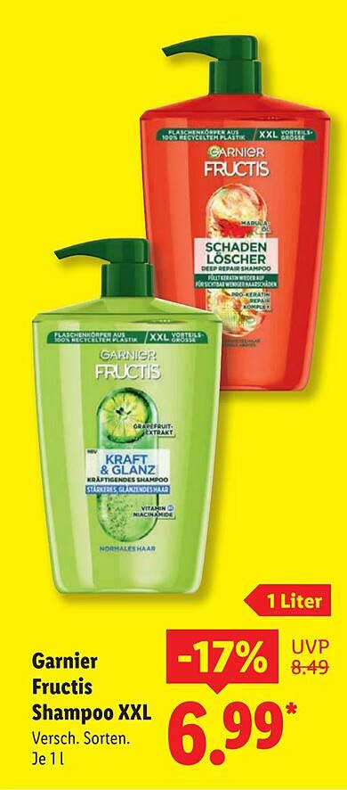 Garnier Fructis Shampoo XXL - Kraft & Glanz und Schaden Löscher