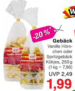 Gebäck - Vanille Hörnchen oder Spritzgebäck