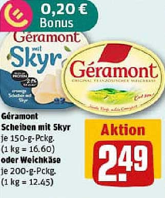 Géramont Scheiben mit Skyr