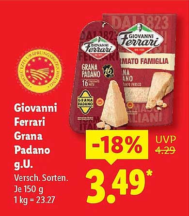 Giovanni Ferrari Grana Padano g.U. 150 g