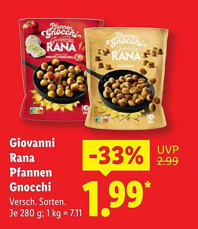 Giovanni Rana Pfannen Gnocchi - Verschiedene Sorten