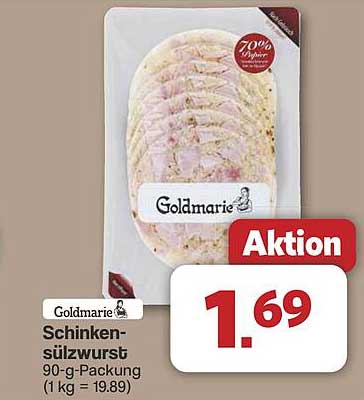 Goldmarie Schinkensülzwurst 90-g-Packung