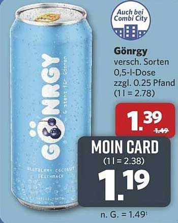 Gönrgy 0,5-L-Dose - Erfrischung für jeden Tag