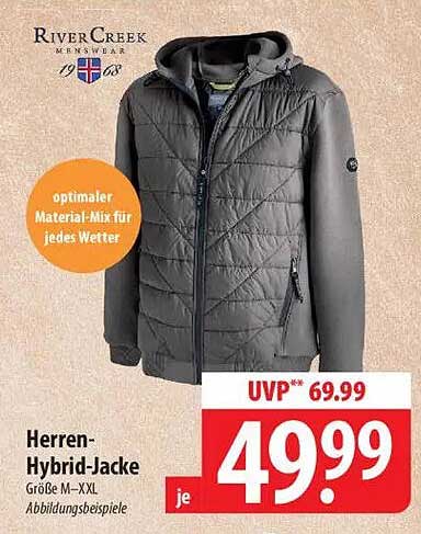 Herren-Hybrid-Jacke von River Creek