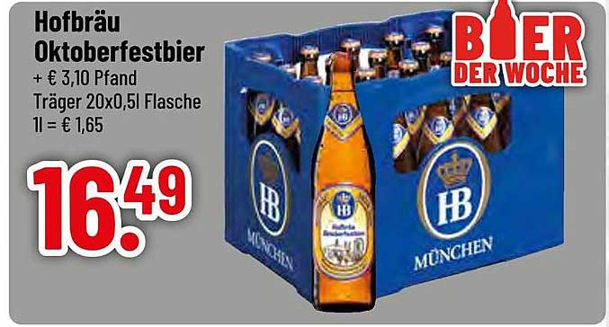 Hofbräu Oktoberfestbier 20 x 0,5 l